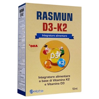 Siro Rasmun D3K2 Hỗ Trợ Hấp Thu Canxi, Giúp Hệ Xương - Răng Chắc Khỏe, Trẻ Thông Minh Cao Lớn