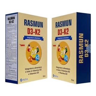 Siro Rasmun D3K2 Hỗ Trợ Hấp Thu Canxi, Giúp Hệ Xương - Răng Chắc Khỏe, Trẻ Thông Minh Cao Lớn