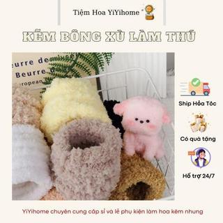 ( Có Tặng Mắt Mũi ) Kẽm Bông Xù Làm Gấu Bông, Hoa Quà Tặng Handmade Trang Trí DIY YiYihome