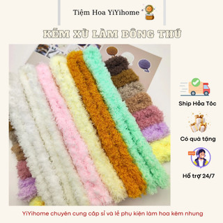 ( Có Tặng Mắt Mũi ) Kẽm Bông Xù Làm Gấu Bông, Hoa Quà Tặng Handmade Trang Trí DIY YiYihome