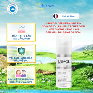 Kem chống nắng làm đều màu da, dưỡng sáng SPF50+ URIAGE DÉPIDERM SPF50+ SOIN DE JOUR ANTI-TACHES 30ml