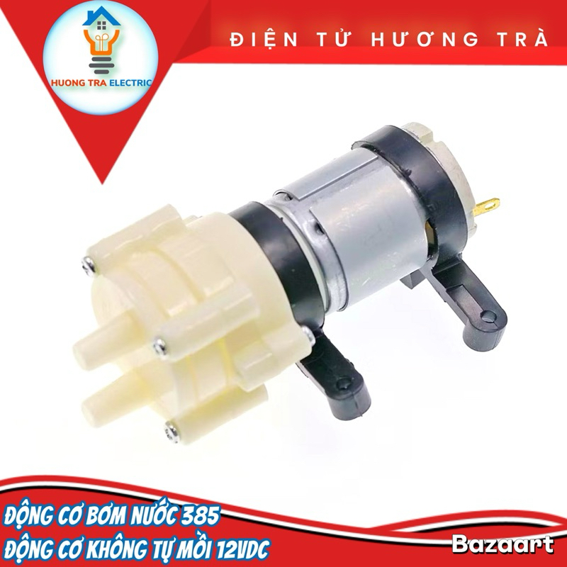Máy Bơm RS38 12VDC sử dụng trong bể cá, khí hồ cá, máy bơm oxy, hệ thồng tưới nước tự động....