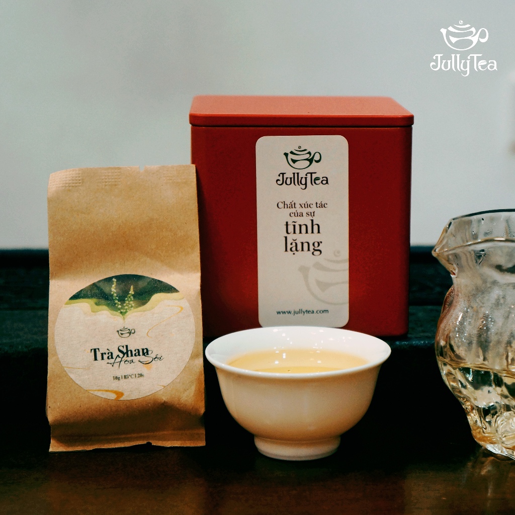 Trà Shan Tuyết cổ thụ ướp hoa sói Jully Tea