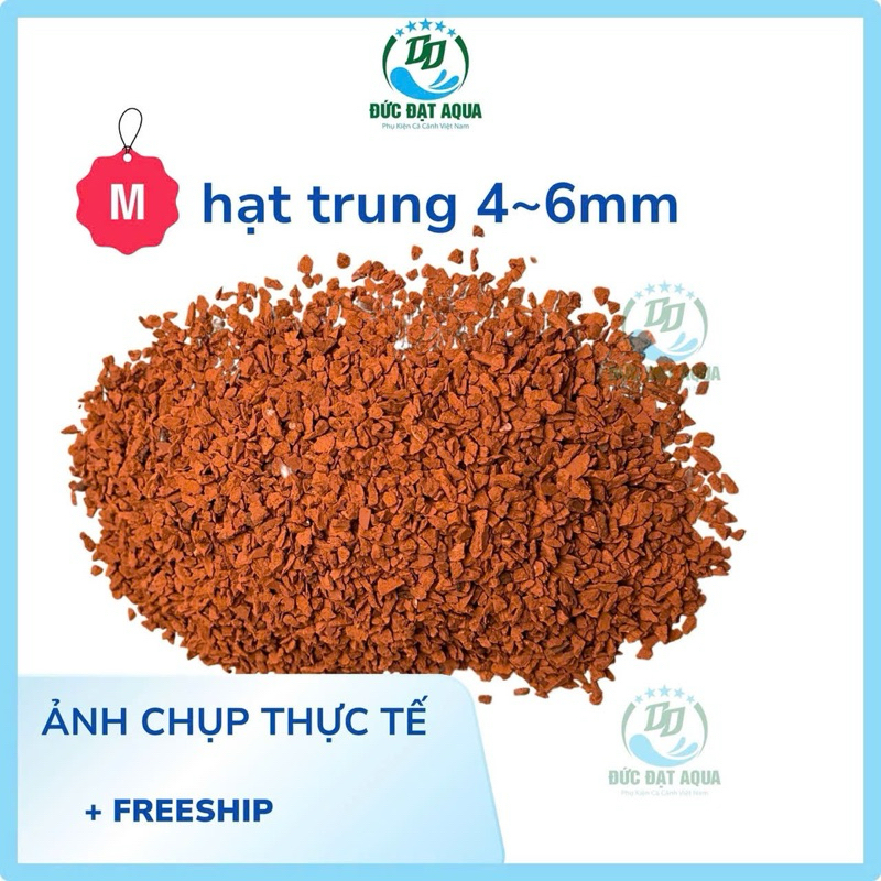 sạn gốm ceramic (màu đỏ) Trải Nền Hồ Thủy Sinh cho tép cảnh 4
