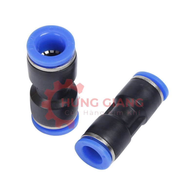 10C Khớp Nối Nhanh Hai Đầu Thẳng Nối Ống 4,6,8,10,12,14,16 Khớp Nối Ống PU