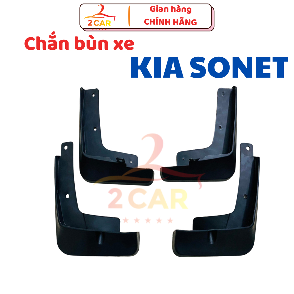 Bộ 4 chắn bùn xe Kia Sonet 2018-2022 - 2024, 2025 kèm ốc vít vừa form xe, lắp đặt dễ dàng
