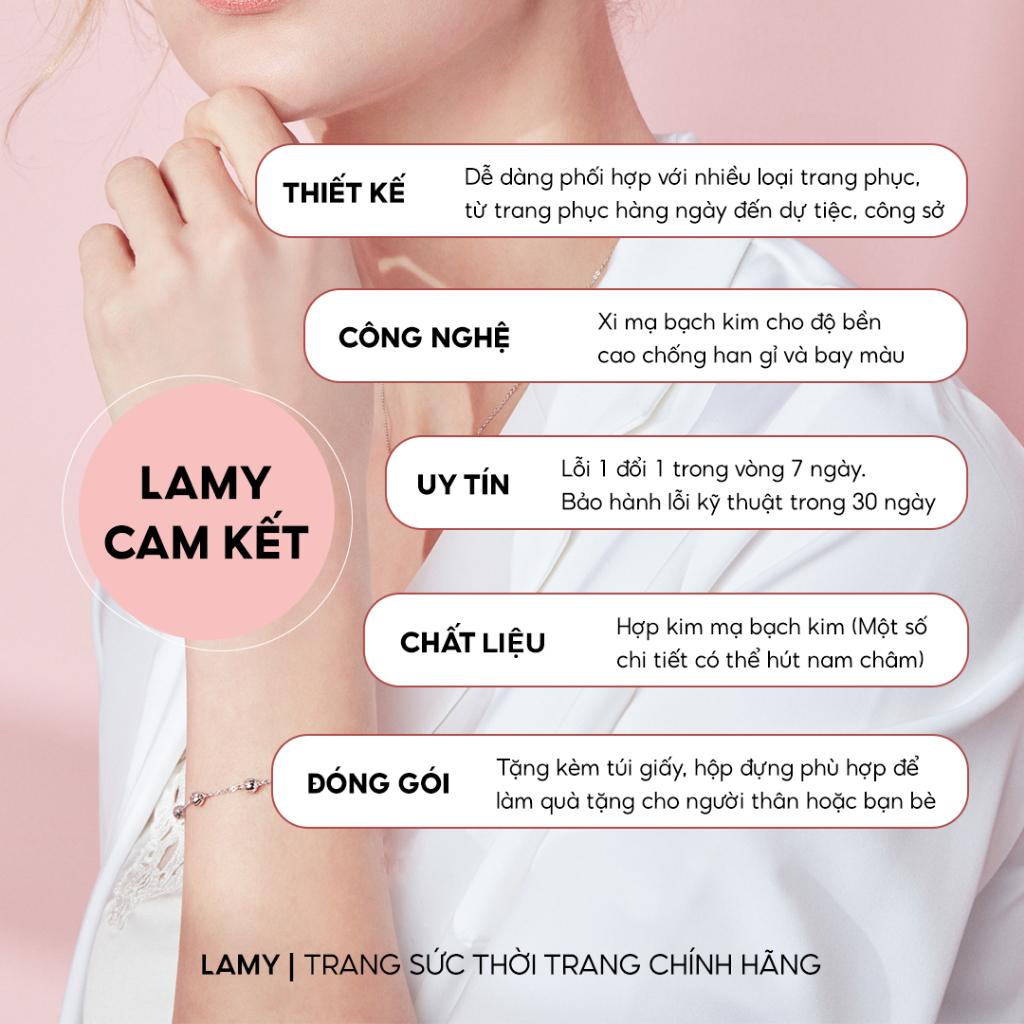 Ảnh Vòng tay nữ CDE Lucky Four Leaf Star Silver Bracelet CDE2241 2