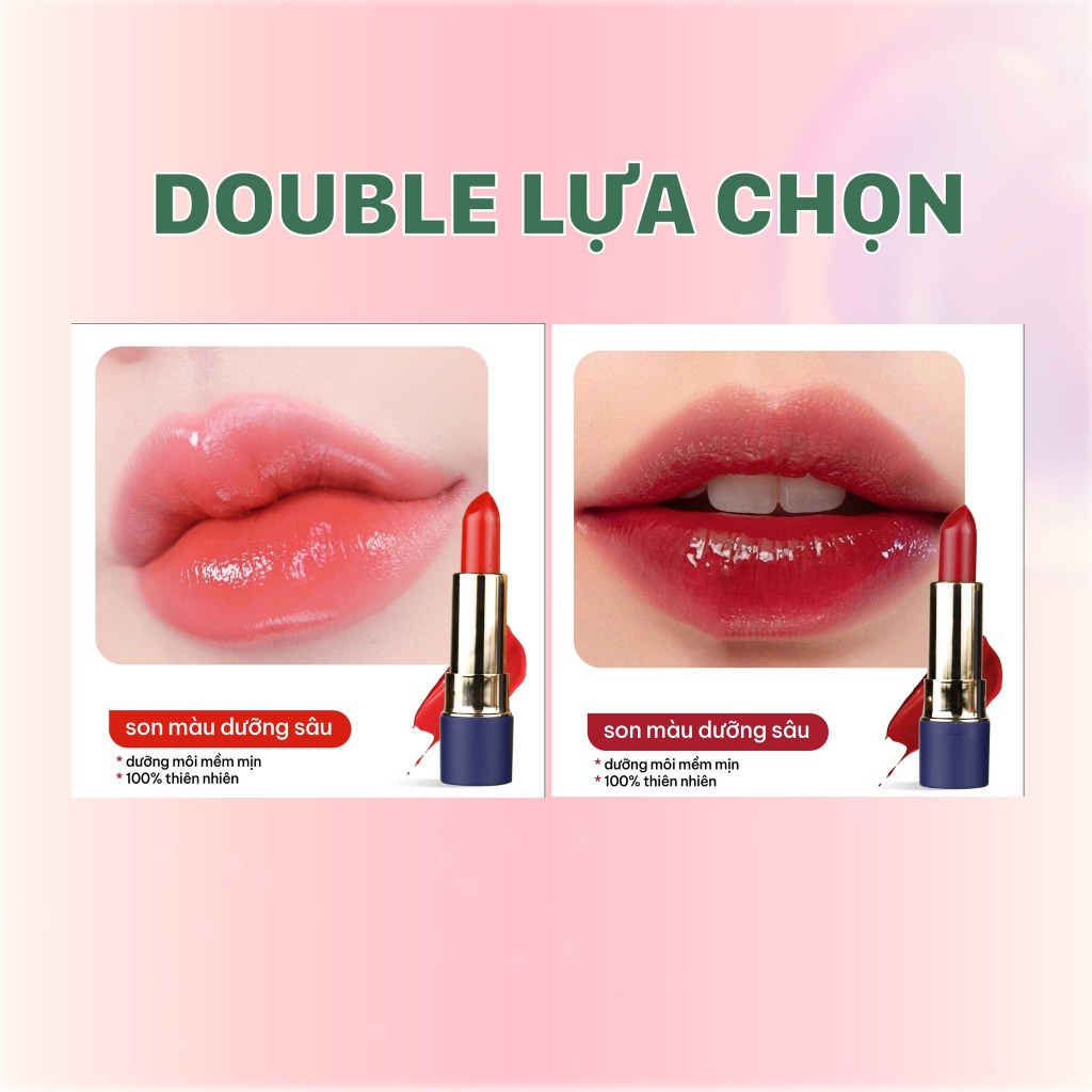 Son Dưỡng Màu đỏ quyến rũ Môi Chiết Xuất DÂU TẰM Chính Hãng GAU Căng Mọng Giúp Đôi Môi Giảm Thâm