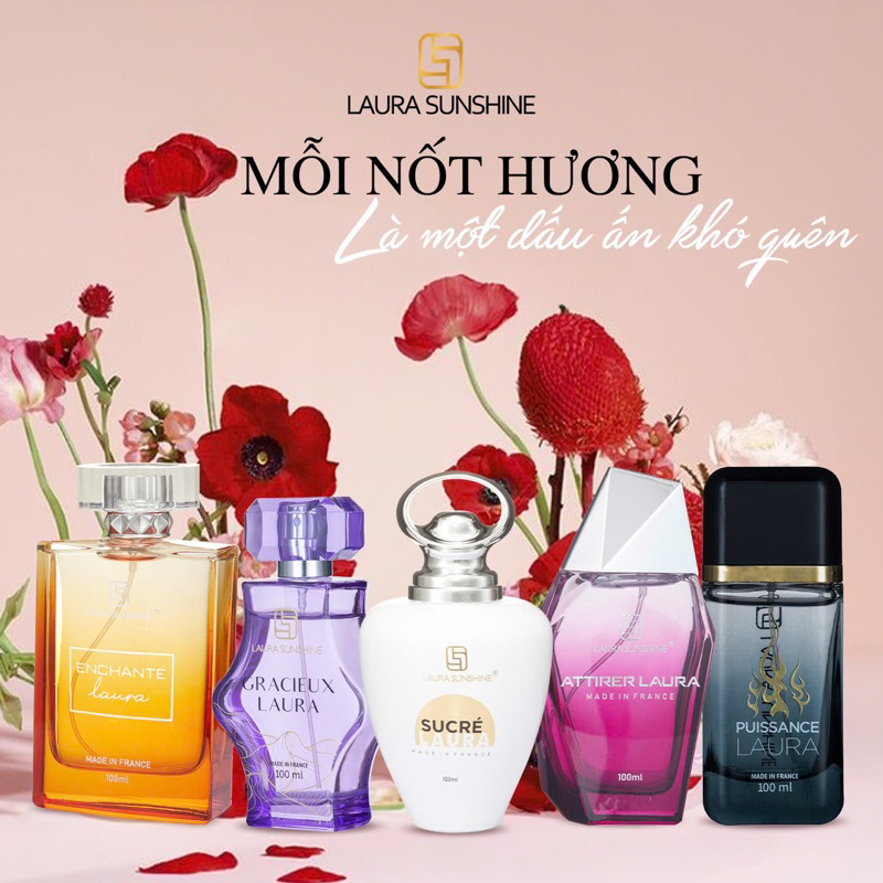 Nước Hoa Nhật Kim Anh Combo 9 Chai (No 1.3.4.5.6.7.8.9.10 )Chai 10ml Laura Paris Xịt Thơm Perfume