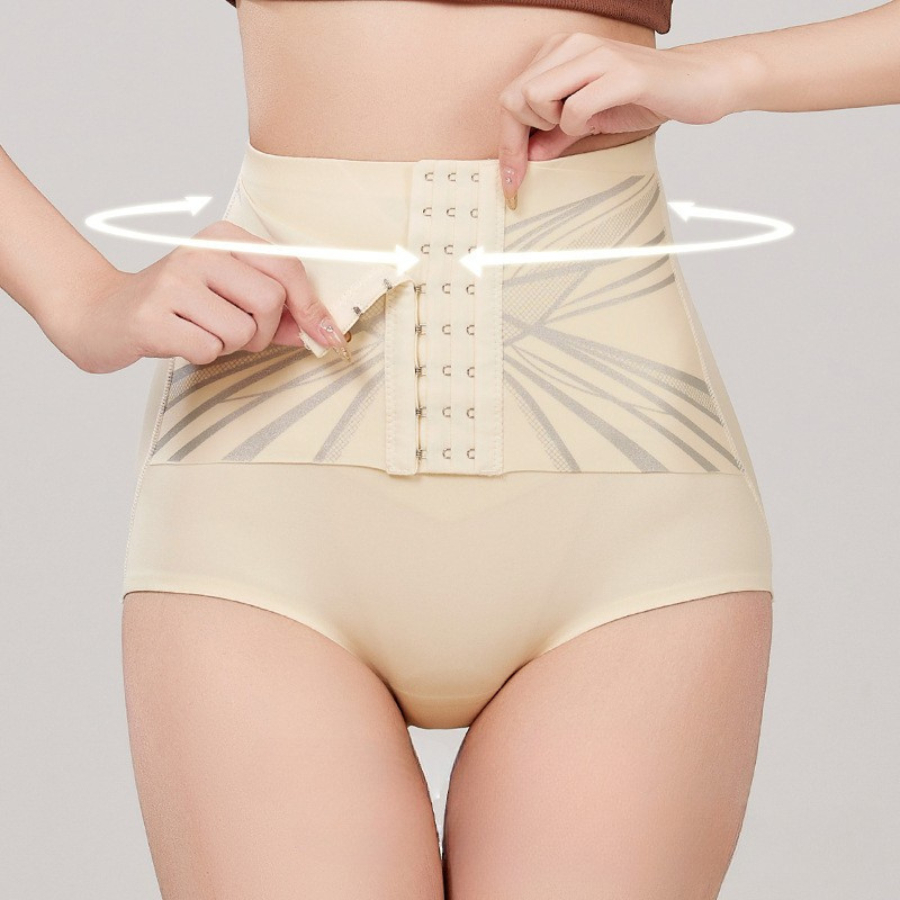 Quần Gen Nịt Bụng Chống Cuộn Móc Cài Định Hình Vòng Eo Hong DORIS 309