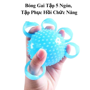 Bóng gai xỏ 5 ngón masage, tập vật lí trị liệu, tập thư giãn, tê tay