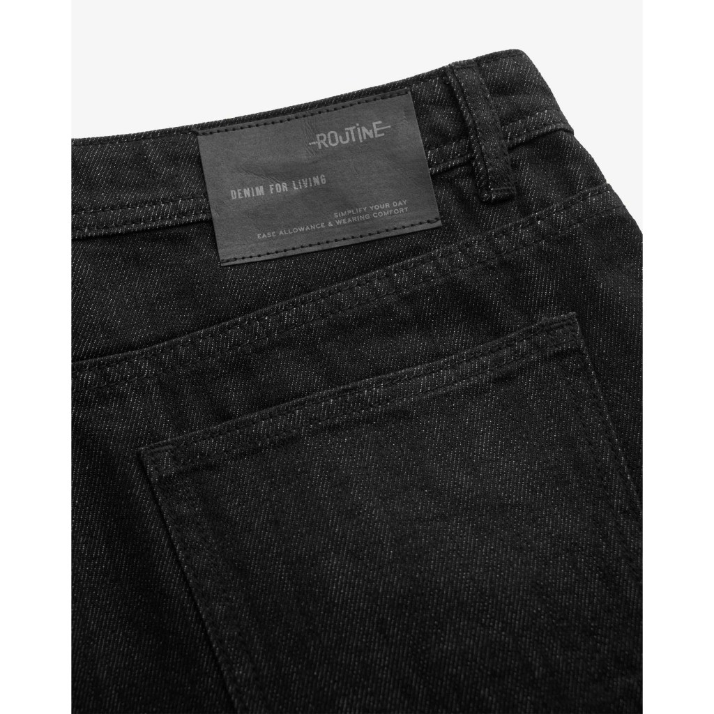 Ảnh Quần Short Denim Nam Vải Trơn Form Loose - Routine 10S25DPS004 3