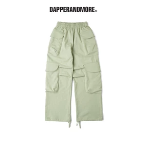 Quần Dài Nỉ Ống Rộng DAPPERANDMORE "BIG POCKET SWEATPANTS"  Phối 4 Túi Hộp 450GSM - Xanh Cốm