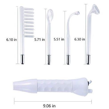 Phụ Kiện Thay Thế Cho Máy Điện Tím, Đầu Thủy Tinh Thay Thế  Cầm Tay 5in1