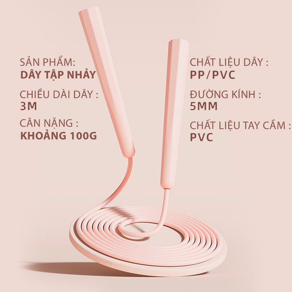 Ảnh Dây nhảy thể dục Boxing ,Tập GYM, tập Cardio hiệu Yasu Đường Kính 5mm dài 3m 3