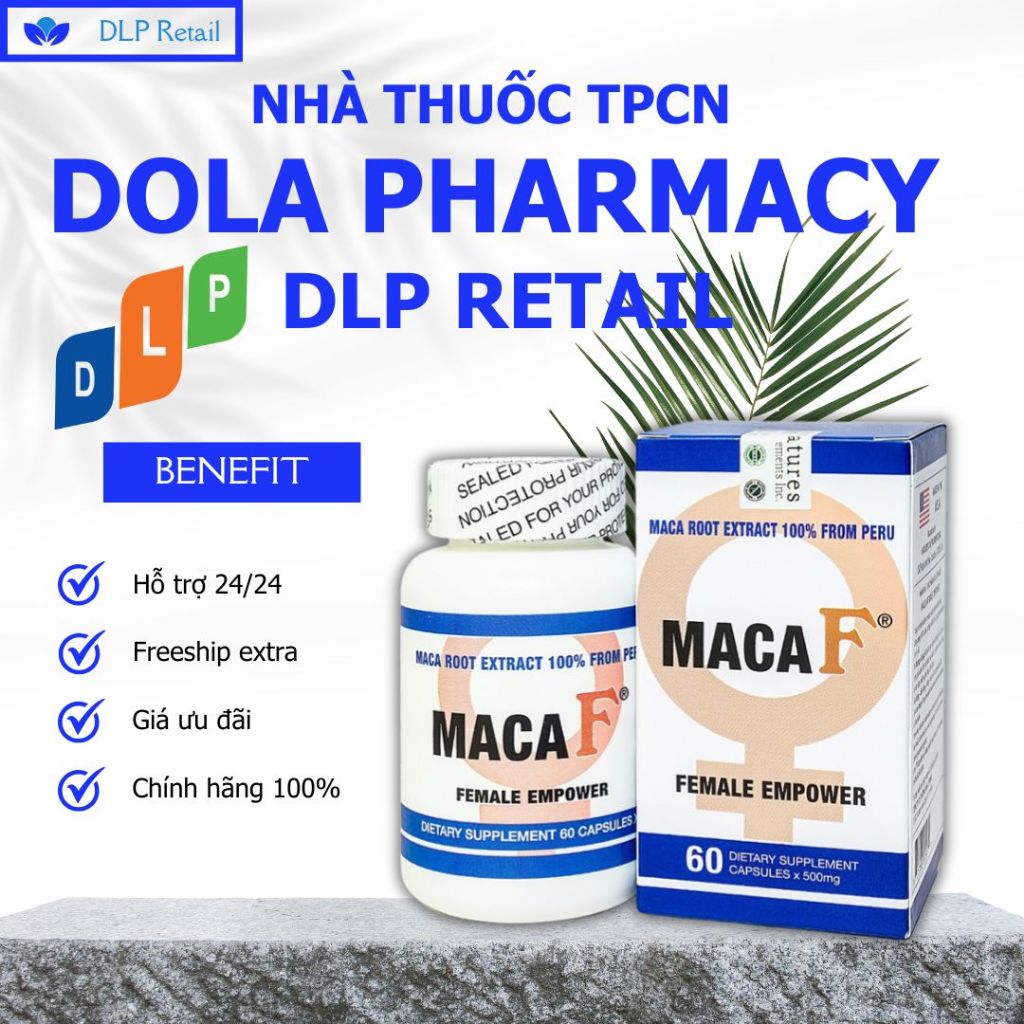 Viên uống MacaF Female hỗ trợ tăng cường nội tiết tố nữ, tăng khả năng ...