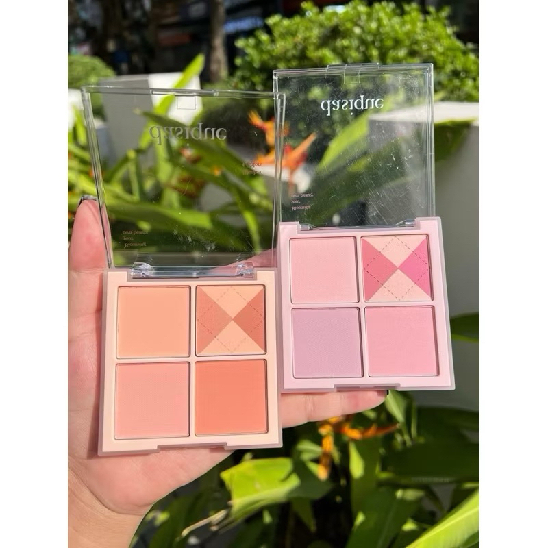 Bảng má Dasique 4 ô màu cam đào lỳ Candy Berry. 4 màu cam trẻ trung năng động.