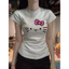 Áo Thun BabyTee Nữ Y2k Cô Tròn In Hình Kitty Cổ Tròn From Vừa Dáng Ôm Phong Cách Dễ Thương