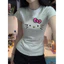 Áo Thun BabyTee Nữ Y2k Cô Tròn In Hình Kitty Cổ Tròn From Vừa Dáng Ôm Phong Cách Dễ Thương