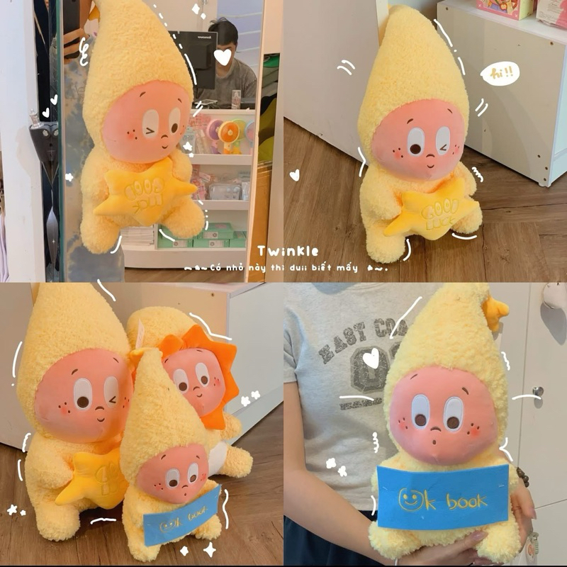 Gấu Thú Bông Twinkle Little Star Ngôi Sao Lông Xù Siêu Mềm Mịn Siêu Dễ Thương