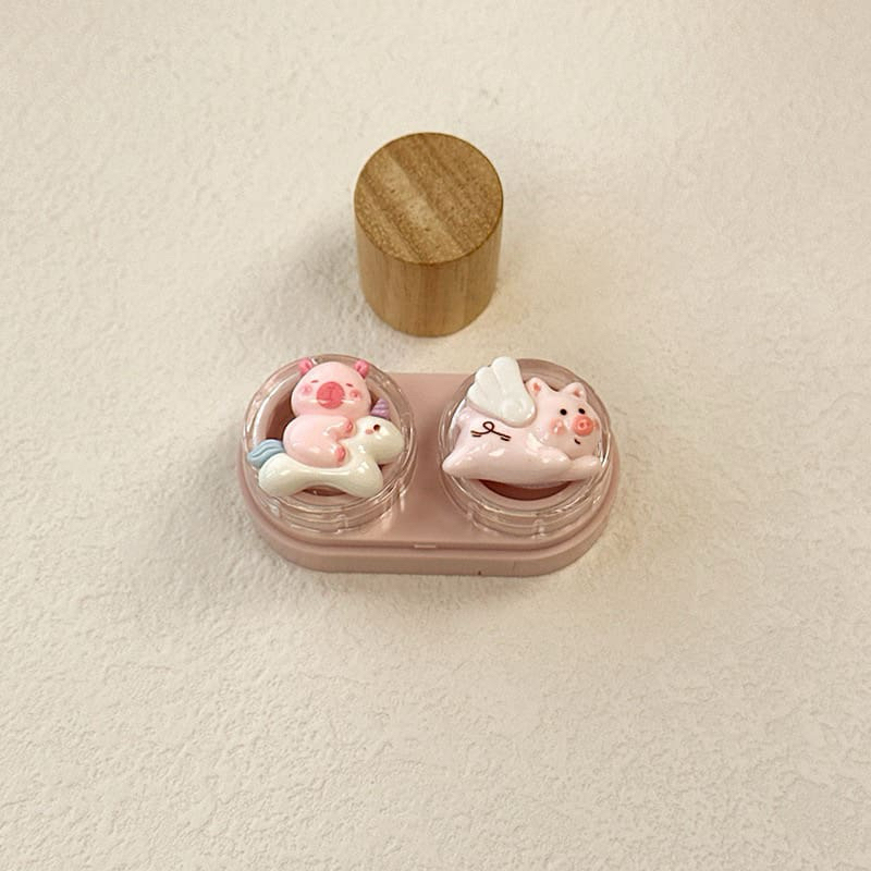 Khay Charm đựng Lens Heo siêu nhân Munlens