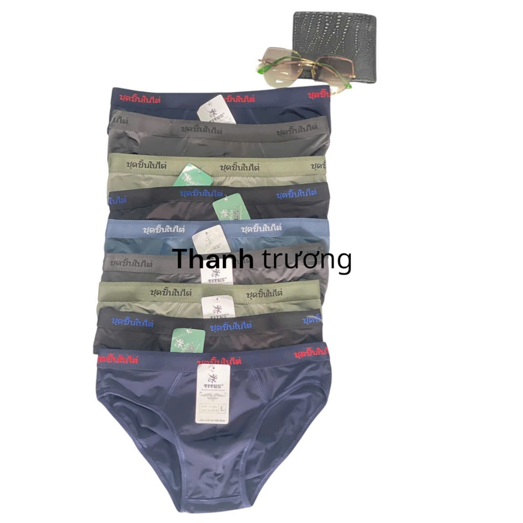 QUẦN LÓT NAM COMBO 5 QUẦN THÁI CHẤT THUN LẠNH CO GIẢN MỀM MẠI MẶT MÁT