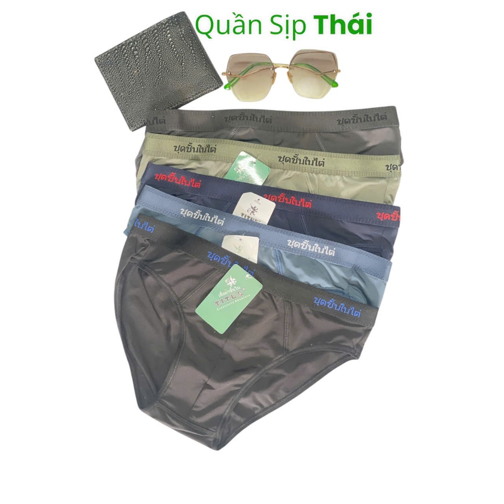 QUẦN LÓT NAM COMBO 5 QUẦN THÁI CHẤT THUN LẠNH CO GIẢN MỀM MẠI MẶT MÁT