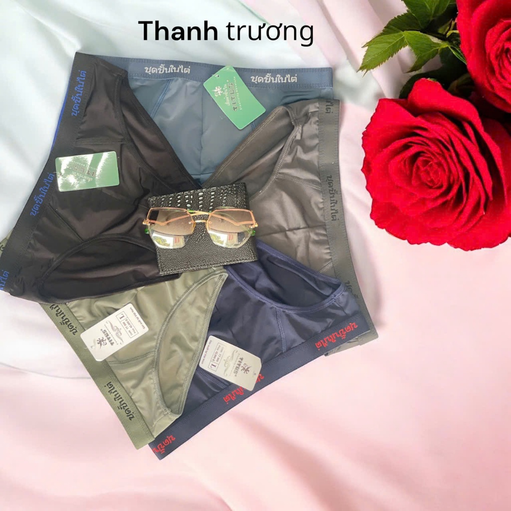 QUẦN LÓT NAM COMBO 5 QUẦN THÁI CHẤT THUN LẠNH CO GIẢN MỀM MẠI MẶT MÁT
