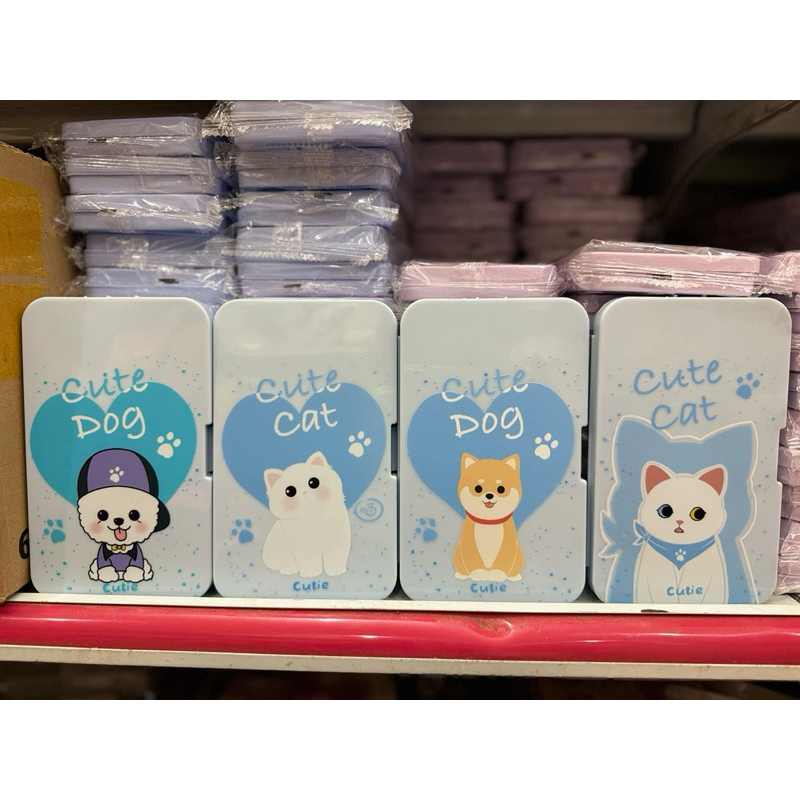 khay đựng Lens 6 ô tiện dụng cute cat Xanh Muneyes