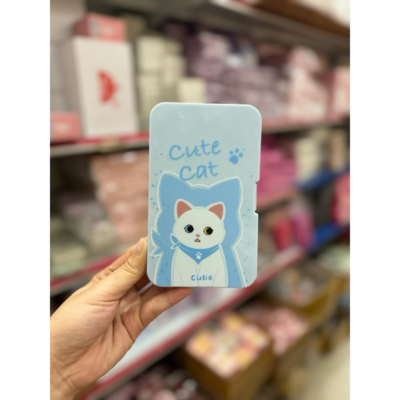 khay đựng Lens 6 ô tiện dụng cute cat Xanh Muneyes