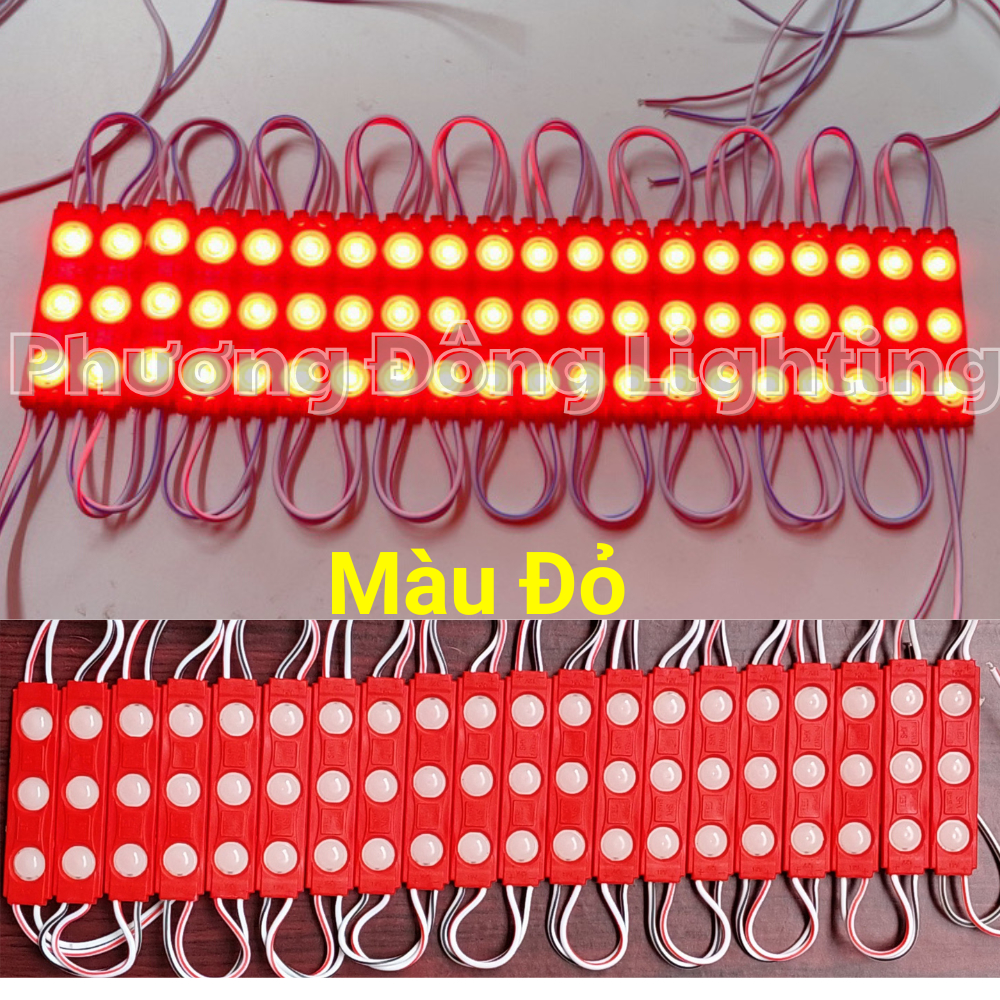 LED hắt 3 mắt 6011 Chip LED 2835 Kín Nước Trang Trí Ngoài Trời 1 vỉ 20 thanh