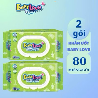 Khăn Uớt Trẻ Em - Baby Love/baby joy gói 80 tờ- Sản Phẩm của Unicharm- Thảo Nhi Kids