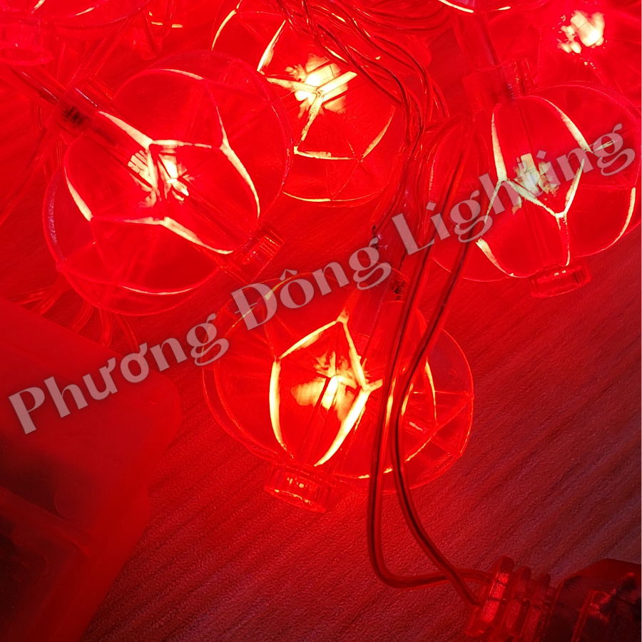 DÂY LỒNG ĐÈN KHÍA CHỚP NHÁY TRANG TRÍ NOEL - TẾT - 4M - 16 BÓNG