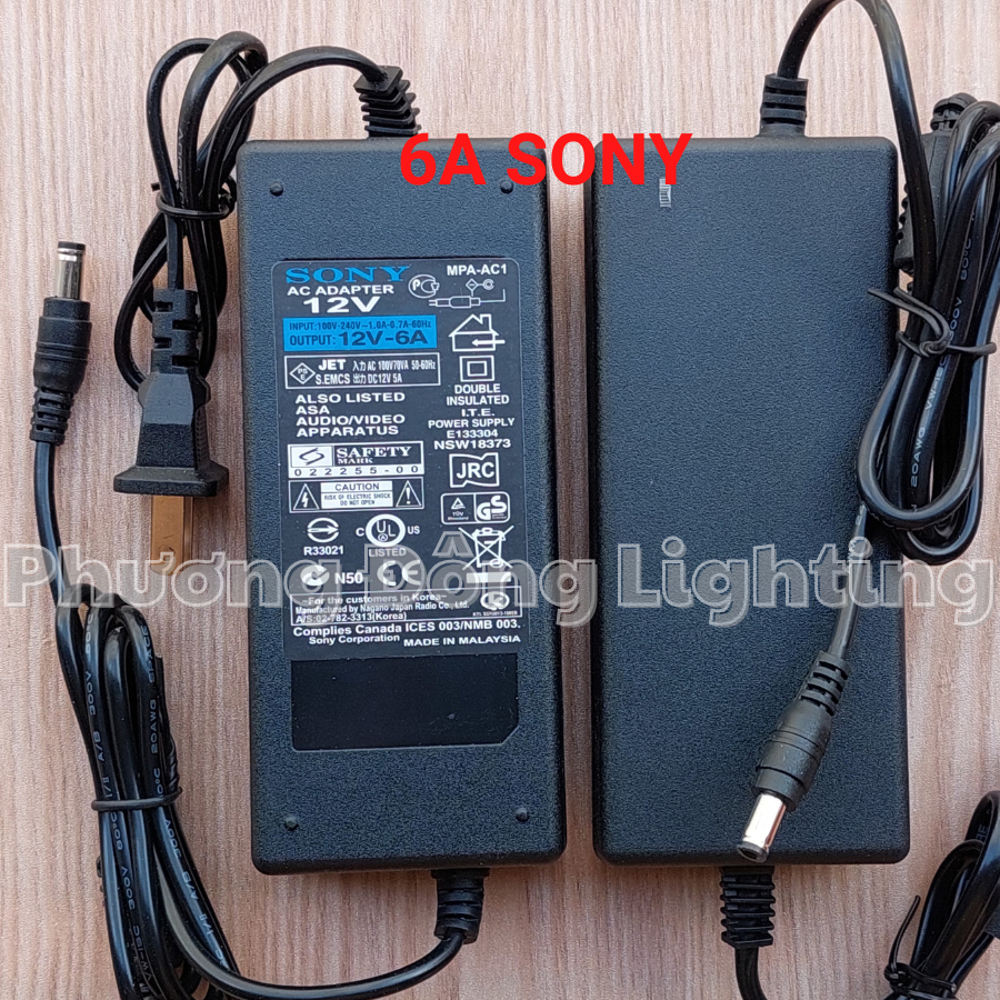 Bộ chuyển đổi nguồn Adaptor 12V 1A-2A-3A-5A-5A Sony-6A Sony-10A