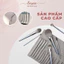 Túi Đựng Cọ Trang Điểm Màu Xám Cao Cấp, Chất Da Mềm, Phụ Kiện Trang Điểm Sayaa T01