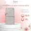 Túi Đựng Cọ Trang Điểm Màu Xám Cao Cấp, Chất Da Mềm, Phụ Kiện Trang Điểm Sayaa T01