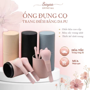 Ống Đựng Cọ Trang Điểm, Chất Liệu Da PU Cao Cấp, Phụ Kiện Trang Điểm Sayaa