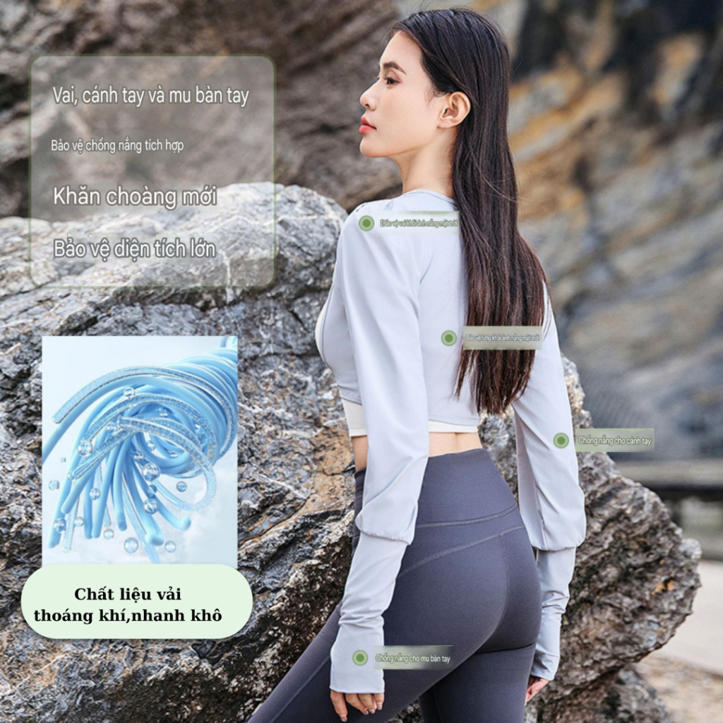 Áo Chống Nắng Thể Thao Tay Bồng Enade