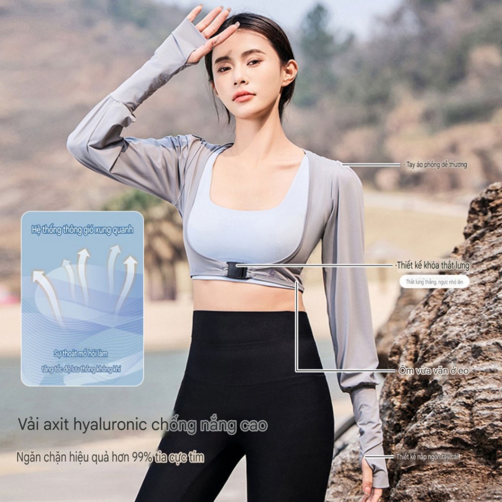 Áo Chống Nắng Thể Thao Tay Bồng Enade