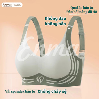 Áo lót đúc su không gọng không viền nâng ngực ENMA mềm mại ôm, áo lót không gọng che mỡ lưng nách BRA26 (Hàng loại 1)
