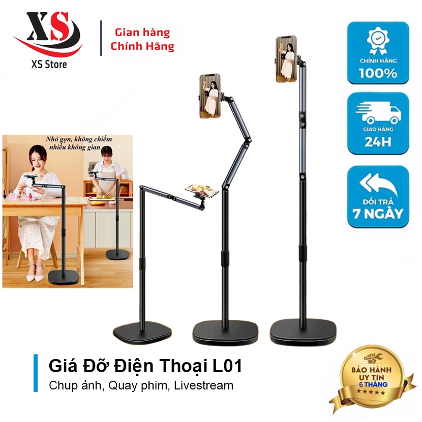 Giá Đỡ Điện Thoại L01, Giá Đỡ Livestream, Xem Phim, Chụp Hình, Quay Video - XS Store