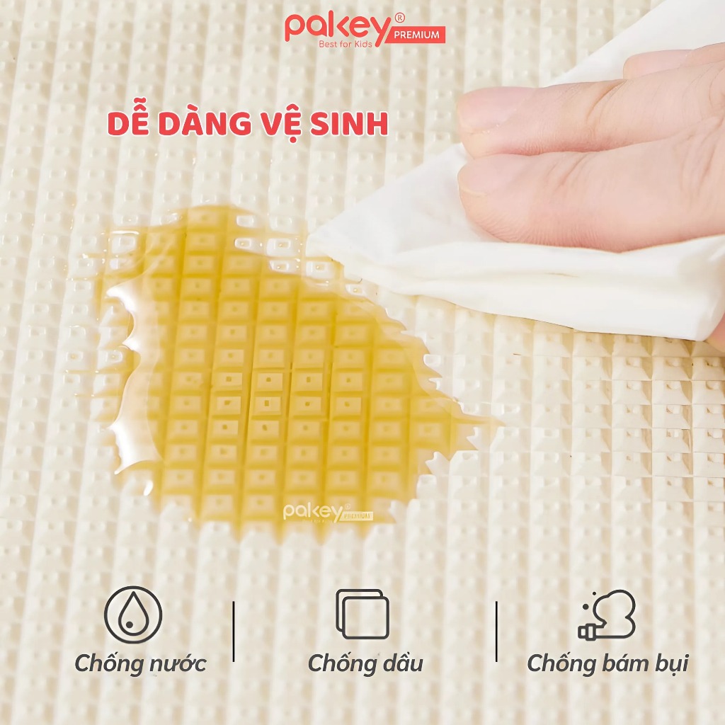 Ảnh Thảm Xốp Ghép PAKEY Bộ Nhiều Tấm 56cmx56cm Dày 2cm Họa Tiết Dễ Thương, Thảm Ghép Lót Sàn Cao Cấp Cho Bé Tập Bò, Tập Đi 4