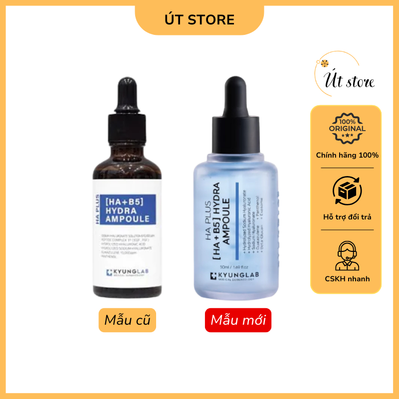Serum B5 KYUNGLAB Tinh chất dưỡng ẩm HA Plus (HA+B5) Hydra Ampoule 50ml