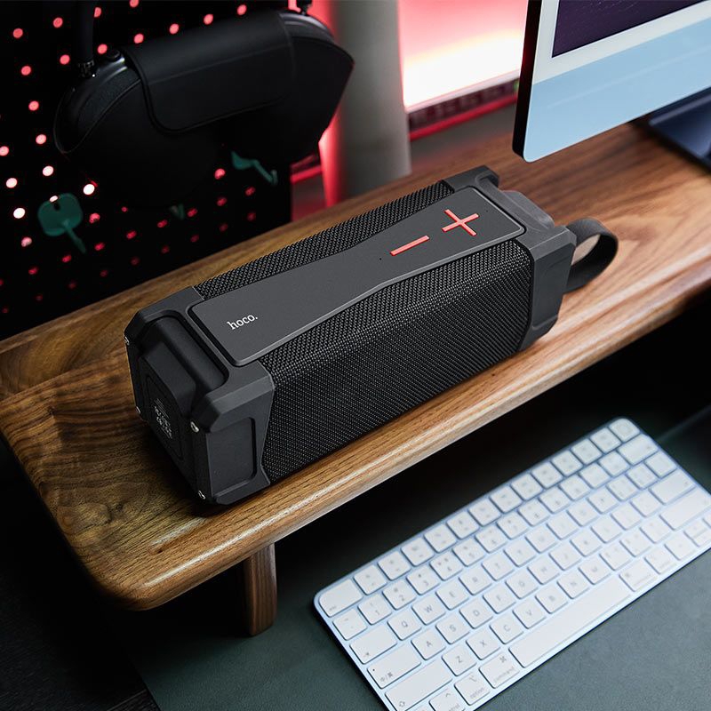 Loa Bluetooth Hoco HC6 Chống Nước Hát Siêu Hay Nghe 6 Giờ chống nước kiểu dáng thể thao pin 4000mAh hỗ trợ FM thẻ TF.