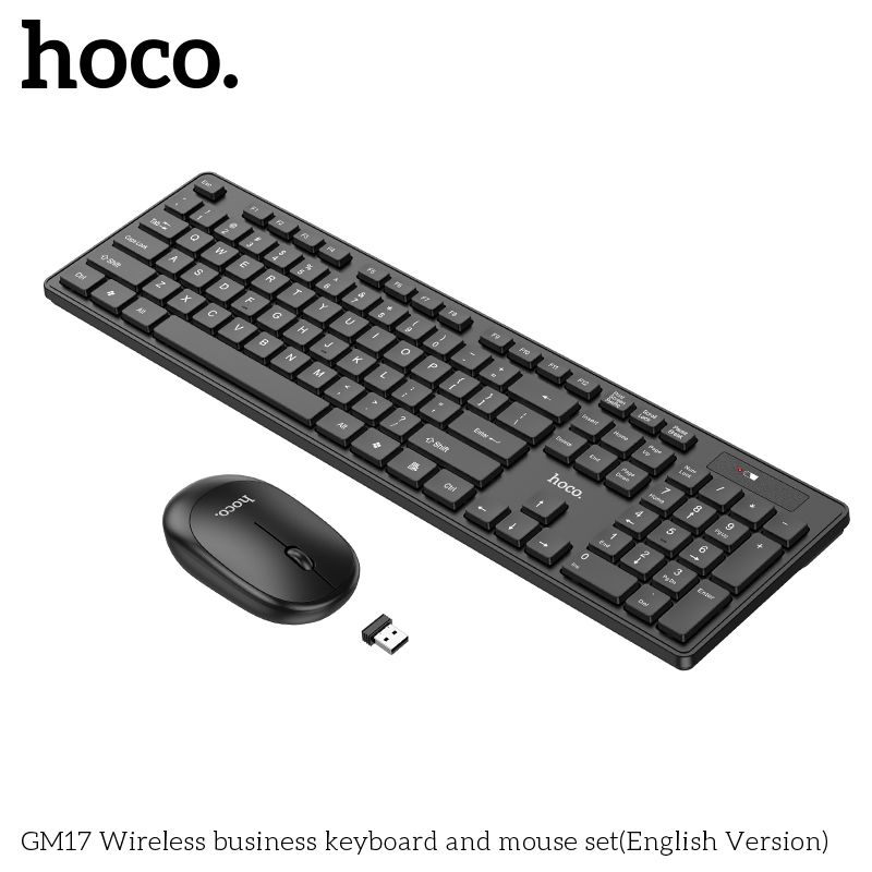 Bộ bàn phím chuột máy tính Bluetooth không dây Hoco GM17 .