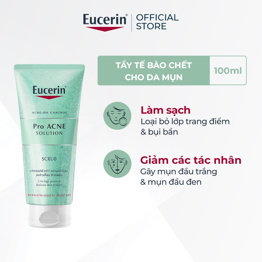 Ảnh Tẩy tế bào chết ngăn ngừa mụn Eucerin Pro Acne Scrub 100ml 2