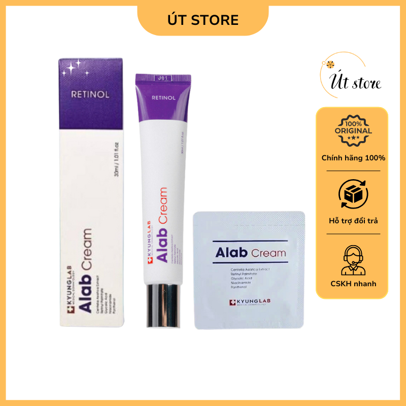 Kem retinol KYUNGLAB ALAB CREAM 30ML giảm dầu, ngăn ngừa mụn, se khít lỗ chân lông, làm căng bóng da