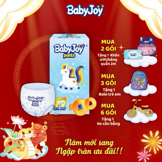 [Hỏa tốc - Ủy quyền từ hãng] Tã Bỉmn Quần Baby Joy mới mỏng chỉ 2mm Công nghệ Nhật sản xuất tại VN - Thảo nhi Kids