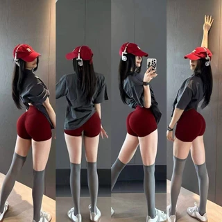 [14 MÀU] Quần đùi cạp cao tập Gym, Yoga, Zumba, Aerobic, PickleBall Chạy bộ nữ Helios