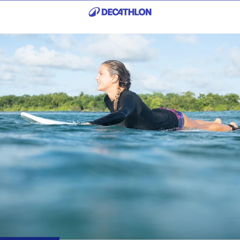 Ảnh Áo thun lướt sóng dài tay chống tia cực tím cho nữ đen DECATHLON olaian mã 8485993 4